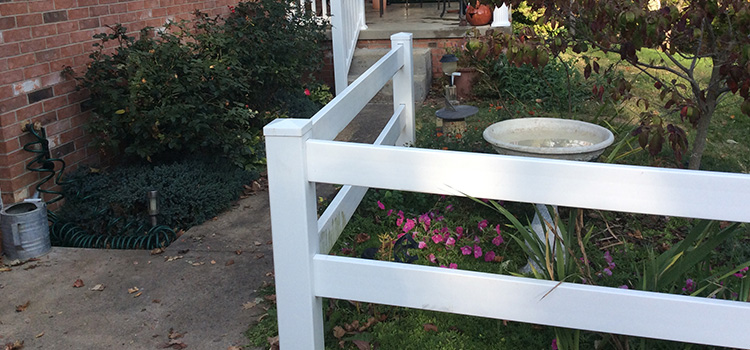 2 Rail Ranch Style Decorative Fence